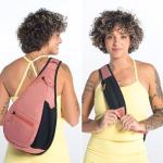 Sherpani Esprit, Sling Backpack, 10L Travel Bag, Shoulder Sling Purse, Crossbody Backpack, Unisex Travel Gifts, Pickleball Bag, RFID Protection, Fits 10 Inch Tablet (Desert)