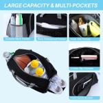 Maymooner Pickleball Gym Bag for Women Men,Waterproof Small Sport Duffel Bag with Shoes Compartment and Wet Pocket for Travel Yoga Basketball Tennis,Black