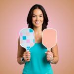 Premium Pickleball Set | Designer Canvas Tote Bag, 2 Textured Fiberglass Pickleball Paddles, 6 Outdoor Pickleballs | Pickle Ball Rackets 2 Pack | Lightweight & USA Pickleball Quality