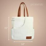 Premium Pickleball Set | Designer Canvas Tote Bag, 2 Textured Fiberglass Pickleball Paddles, 6 Outdoor Pickleballs | Pickle Ball Rackets 2 Pack | Lightweight & USA Pickleball Quality