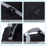 Maymooner Pickleball Gym Bag for Women Men,Waterproof Small Sport Duffel Bag with Shoes Compartment and Wet Pocket for Travel Yoga Basketball Tennis,Black