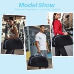 Maymooner Pickleball Gym Bag for Women Men,Waterproof Small Sport Duffel Bag with Shoes Compartment and Wet Pocket for Travel Yoga Basketball Tennis,Black