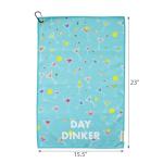 CourtKit Pickleball Cooling Sweat Towel with Bag Clip | Funny Gear Accessory Gifts for Men Women (Martini Glass)