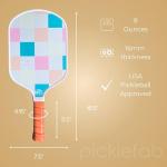 Premium Pickleball Set | Designer Canvas Tote Bag, 2 Textured Fiberglass Pickleball Paddles, 6 Outdoor Pickleballs | Pickle Ball Rackets 2 Pack | Lightweight & USA Pickleball Quality