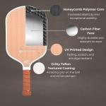 Premium Pickleball Set | Designer Canvas Tote Bag, 2 Textured Fiberglass Pickleball Paddles, 6 Outdoor Pickleballs | Pickle Ball Rackets 2 Pack | Lightweight & USA Pickleball Quality