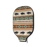 Entornuest Cow Sunflower Moon Women Men's Pickleball Paddle Cover Personalized Paddle Case Ladies Women Pickleball Rackets Lightweight Paddles Designer Fashion Handbag