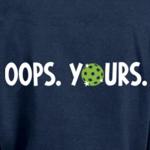 LuxLass Pickleball Shirts for Women Pickleball Player T-Shirt Paddleball Front Back Printing Tee Tops Blue