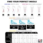 CURREX PICKLEBALLPRO Insoles for Pickleball Shoes – Arch Support Inserts w/Super Grip Surface & Premium Heel Cushioning, Helps Improve Foot Stability – for Men & Women– Low Arch, Large