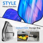 PICKYBALL-Pickleball Paddle Set of 4 USAPA Approved with Fiberglass Surface - Set with 6 Pickle Ball, Pickle Ball Set Grip, Bag, Cooling Towels- Pickleball Set of 4 with Accessories