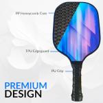 PICKYBALL-Pickleball Paddle Set of 4 USAPA Approved with Fiberglass Surface - Set with 6 Pickle Ball, Pickle Ball Set Grip, Bag, Cooling Towels- Pickleball Set of 4 with Accessories