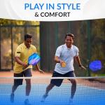 PICKYBALL-Pickleball Paddle Set of 4 USAPA Approved with Fiberglass Surface - Set with 6 Pickle Ball, Pickle Ball Set Grip, Bag, Cooling Towels- Pickleball Set of 4 with Accessories