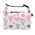 susiyo Lunch Bag for Women Men Pink Pickleball Insulated Lunch Tote Bag with Adjustable Strap 7L Reusable Leakproof Lunch Box Lightweight Cooler Bag for Work Picnic or Travel