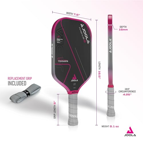 JOOLA Tyson McGuffin Magnus Pickleball Paddle, Hot Pink
