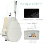 KUANG! Tennis Bag for Women Men Quilted Tennis Crossbody Backpack Sports Racket Bag Suitable for Pickleball Tennis Badminton