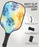KUAVETO Pickleball Paddles Set, All The DIY Fun You can Have with Designer cat-Art cc114 Pattern Custom Made Honeycomb Polymer Core- Includes 2 Paddles, 4 Balls, and a Carry Bag
