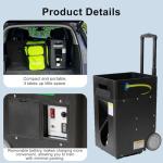 Portable Picklebäll Trainer, Automatic PicklebaII Ball Machine Launcher, 40 Capacity, Adjustable Speed Frequency, App Control with Carry Handle