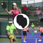 GRSECPO 2 PCS Pickleball Paddle Covers,Neoprene Universal 8.26 x 11.8Inch Zippered Racket Sleeve Storage Bag, Fits Standard Pickleball Racquets (black)