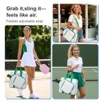 LAKE OF FIRE Stylish Pickleball Bag for Women Men,Nylon Water-Resistant Pickleball Paddle Bag with Cooler Large Capacity Crossbody Bags