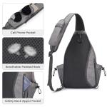 G4Free Large Pickleball Bag, Crossbody Sling Bag for Men Women, Pickleball Paddle Backpack Gifts for Sports,Light Grey