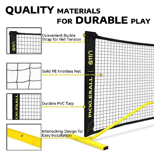 A11N Portable Pickleball Net System with Regulation Size