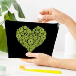 Ythuil Pickleball Gifts for Women, Pickleball Makeup Bag for Purse, Heart Cosmetic Bag, Birthday Thank You Gifts for Players Lovers Team Coach Teen Girls, Makeup Pouch for Accessories