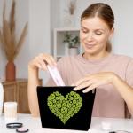 Ythuil Pickleball Gifts for Women, Pickleball Makeup Bag for Purse, Heart Cosmetic Bag, Birthday Thank You Gifts for Players Lovers Team Coach Teen Girls, Makeup Pouch for Accessories