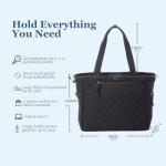 LANBX Pickleball Bag Fits 2 to 6 Paddles, Quilted Pickle ball Tote Bags for Women and Men with Shoe Compartment and Fence Hook, Great Pickleball Gifts