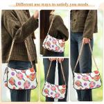 Playful Pickleball Paddle Beige Formal Purse Hobo Women Handbag Medium Designer Prints Shoulder Purses Zipper Closure 11 x 7 x 2.8 inch