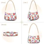 Playful Pickleball Paddle Beige Formal Purse Hobo Women Handbag Medium Designer Prints Shoulder Purses Zipper Closure 11 x 7 x 2.8 inch