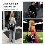 Pickleball Tote Bag for Women Men,Stylish Nylon Water-Resistant Pickleball Bag with Cooler & Paddle Sleeves Bag Large Capacity Crossbody Bags with Adjustable Shoulder Strap Fence Hook Sports Gifts