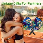 RWUTYTIUL Blue Cloud Dragon Pickle Ball Paddle Cover, Neoprene Pickleball Paddle Sleeve with Zippered Racket, Universal Paddle Storage Bag Size 8.66" x 11.4", Pickleball Paddle Case for Women Men