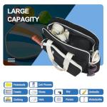 Pickleball Tote Bag for Women Men,Stylish Nylon Water-Resistant Pickleball Bag with Cooler & Paddle Sleeves Bag Large Capacity Crossbody Bags with Adjustable Shoulder Strap Fence Hook Sports Gifts