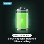 PUSUN PP Smart PRO Pickleball Machine, Professional Automatic Ball Launcher with App & Remote Control, 80+ Ball Capacity, Adjustable Speed/Spin/Frequency, Portable for All Skill Levels (White)