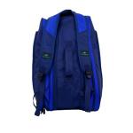 Diadem Tour V3 Paddle Backpack Bag - Spacious Pickleball Gear Bag with 10 Paddle Capacity | Shoe Compartment | Neoprene Side Pockets | Stylish and Durable | Blue with White Trim