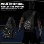 G4Free Large Pickleball Bag, Crossbody Sling Bag for Men Women, Pickleball Paddle Backpack Gifts for Sports,Black