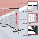 Reboundia Portable Pickleball Net System - Official Regulation Size Pickle Ball Net for Outdoor and Indoor Use Durable and Lightweight Pickleball Nets for Competitive and Recreational Play