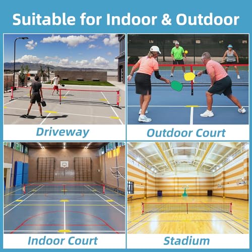 Bearwill 22 FT Portable Pickleball Net Set with Accessories