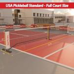 Reboundia Portable Pickleball Net System - Official Regulation Size Pickle Ball Net for Outdoor and Indoor Use Durable and Lightweight Pickleball Nets for Competitive and Recreational Play