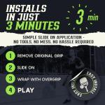 PickleGrips - Pickleball Paddle Grip - Ergonomic Hexcore Undergrip. Improves Grip, Comfort, Feel, Reduces Vibrations. Use with Your Favorite Overgrip. 'Medium' Size fits All Paddles.