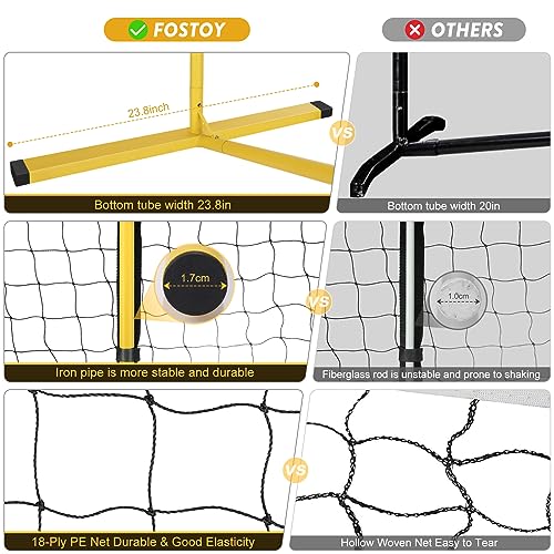 Portable 22FT Pickleball Net with Carrying Bag
