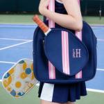 BYFDIY Custom Pickleball Bags For Women Men Neoprene Personalized Monogram Name Pickball Tote Bag Shoulder Bag Pickleballs Accessories Birthday Gifts For Mother Her Husband 7 Colors 6 Designs