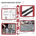 Reboundia Portable Pickleball Net System - Official Regulation Size Pickle Ball Net for Outdoor and Indoor Use Durable and Lightweight Pickleball Nets for Competitive and Recreational Play