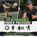 PickleGrips - Pickleball Paddle Grip - Ergonomic Hexcore Undergrip. Improves Grip, Comfort, Feel, Reduces Vibrations. Use with Your Favorite Overgrip. 'Medium' Size fits All Paddles.