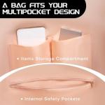 LUZZ Large Pickleball Bag with with Shoe Compartment and Paddle Cover Pocket Paddle Duffle Bag Sport Gym Handbag for Men & Women Morning Blue