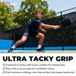 Srikel Pickleball Paddle Overgrip – Ultra Tacky, Absorbent & Non-Slip Pickleball Grip Tape, Soft-Touch and Durable Overgrips for Pickleball Paddles, Rainbow – 12 Pack