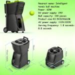 WYBYYDS Pickleball Machine, Automatic Tennis Pitching Machine Pickleball Launcher with Auto Swing Base Adjustable Speed & Angles,for All-Level Training