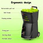 WYBYYDS Pickleball Machine, Automatic Tennis Pitching Machine Pickleball Launcher with Auto Swing Base Adjustable Speed & Angles,for All-Level Training