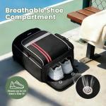 Ytonet Pickleball Bag Fits 4 to 8 Paddles, Large Capacity Pickleball Backpack with Shoe Compartment, Pickleball Paddle Bag Accessories Gifts for Men, Black