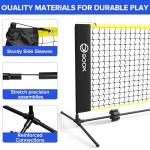 GOOX 6FT Small Mini Pickleball Net Set - Quick Setup Indoor/Outdoor Portable Practice Net - Lightweight Dink Training Aid for Backyard, Driveway