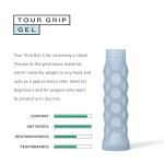 Hesacore Pickleball Paddle Gel Grip - 5.25in - Supports Tennis Elbow, Enhances Grip Strength, Reduces Vibration with Finger Support and Anti-Sweat - Medium